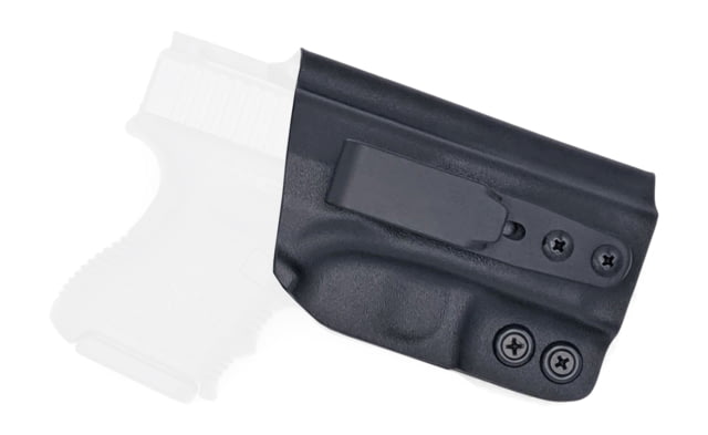 Rounded Tuckable IWB KYDEX Holster Glock  Gen 1-5 Right Hand Black - Rounded