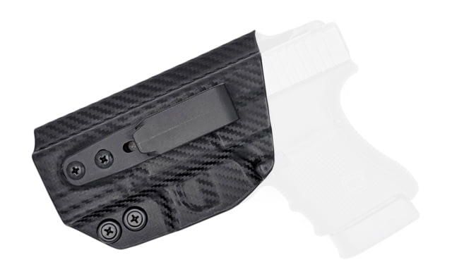 Rounded Tuckable IWB KYDEX Holster Glock 29/30/30SF Left Hand Carbon Fiber - Rounded