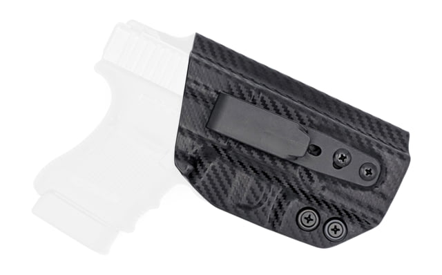 Rounded Tuckable IWB KYDEX Holster Glock 29/30/30SF Right Hand Carbon Fiber - Rounded