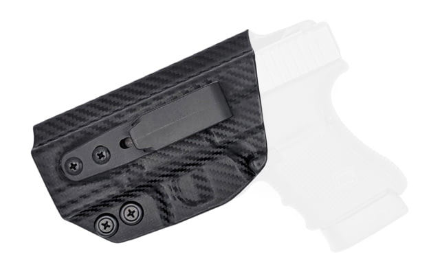 Rounded Tuckable IWB KYDEX Holster Glock 30S Left Hand Carbon Fiber Black CEB000531 - Rounded