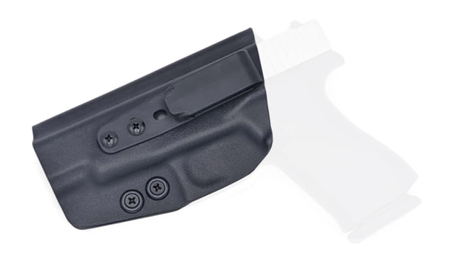 Rounded Tuckable IWB KYDEX Holster Glock 48 Left Hand Black - Rounded