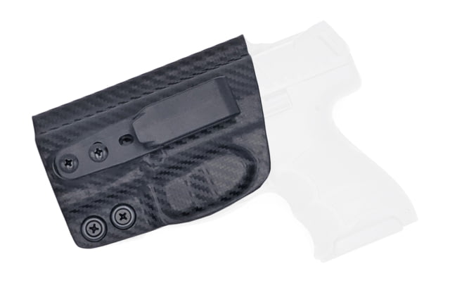 Rounded Tuckable IWB KYDEX Holster Heckler & Koch VP9SK Left Hand Carbon Fiber - Rounded