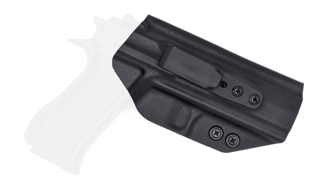 Rounded Tuckable IWB KYDEX Holster IWI Jericho 941 F9 Full Size Steel Frame Ambidextrous Black CEB000316 - Rounded