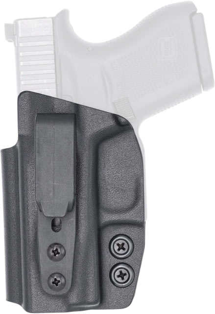 Rounded Tuckable IWB KYDEX Holster Optics Ready for Glock 43 Left Black - Rounded