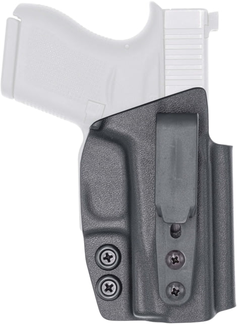 Rounded Tuckable IWB KYDEX Holster Optics Ready for Glock 43 Right Black - Rounded