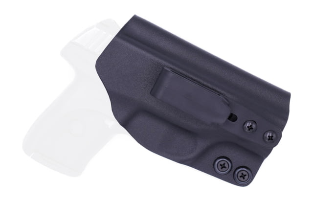 Rounded Tuckable IWB KYDEX Holster Ruger LC9/LC9s/LC380/EC9s Ambidextrous Black - Rounded
