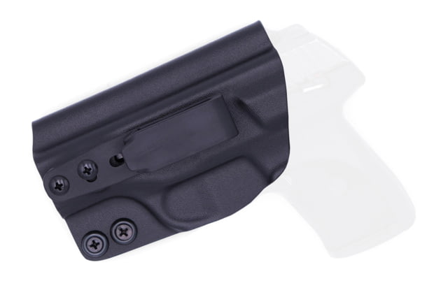 Rounded Tuckable IWB KYDEX Holster Ruger LCP Max Left Hand Black - Rounded