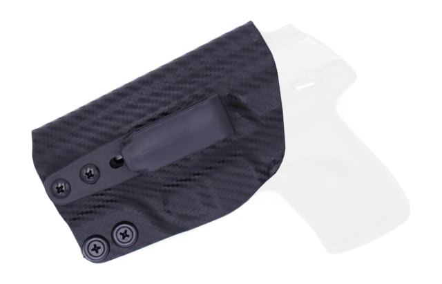 Rounded Tuckable IWB KYDEX Holster Ruger LC9/LC9s/LC380/EC9s Left Hand Carbon Fiber - Rounded