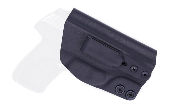Rounded Tuckable IWB KYDEX Holster Ruger LC9/LC9s/LC380/EC9s Right Hand Black - Rounded