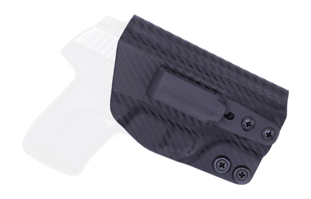 Rounded Tuckable IWB KYDEX Holster Ruger LC9/LC9s/LC380/EC9s Right Hand Carbon Fiber - Rounded