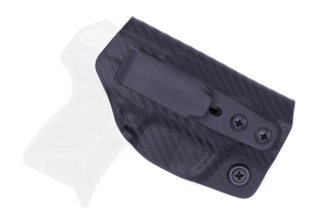 Rounded Tuckable IWB KYDEX Holster Ruger LCP 2 Ambidextrous Carbon Fiber Black CEB000515 - Rounded
