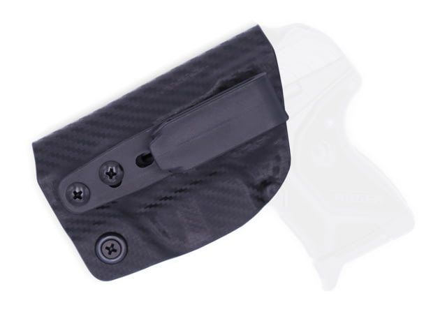 Rounded Tuckable IWB KYDEX Holster Ruger LCP 2 Left Hand Carbon Fiber Black CEB000519 - Rounded