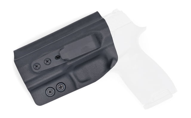Rounded Tuckable IWB KYDEX Holster Sig Sauer P320 Compact/Carry Left Hand Black - Rounded