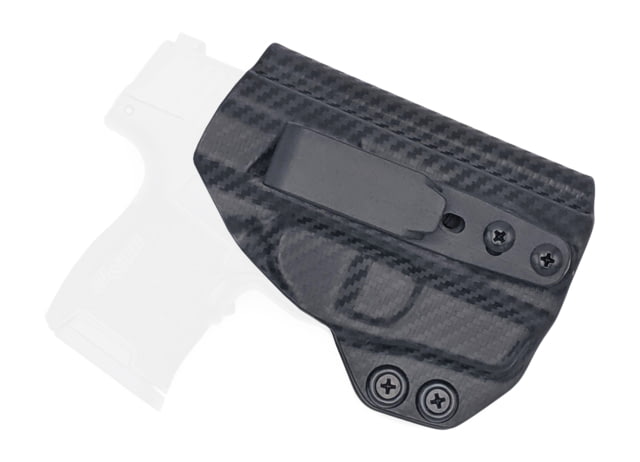 Rounded Tuckable IWB KYDEX Holster Sig Sauer P365 w/Lima Laser Ambidextrous Carbon Fiber - Rounded