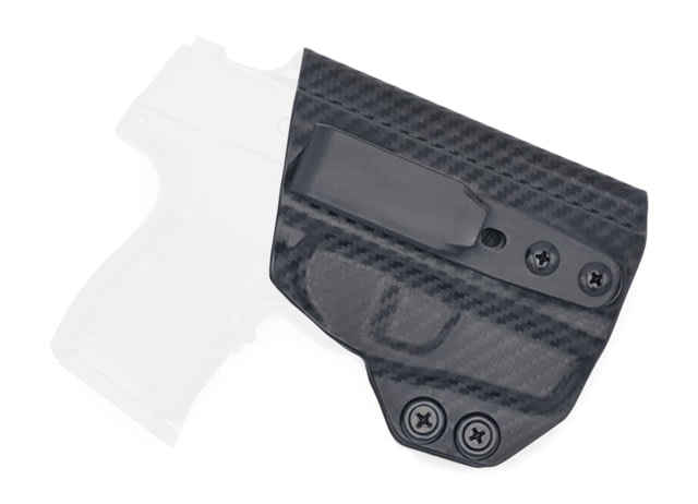 Rounded Tuckable IWB KYDEX Holster Sig Sauer P365 w/Lima Laser Right Hand Carbon Fiber - Rounded