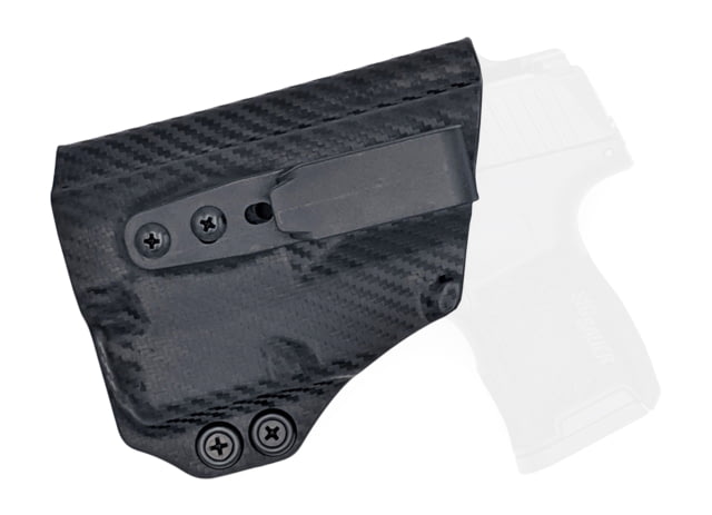 Rounded Tuckable IWB KYDEX Holster Sig Sauer P365 w/TLR-6 Left Hand Carbon Fiber - Rounded