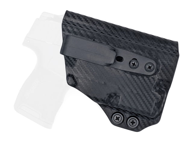 Rounded Tuckable IWB KYDEX Holster Sig Sauer P365 w/TLR-6 Right Hand Carbon Fiber - Rounded