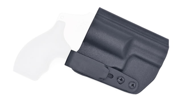 Rounded Tuckable IWB KYDEX Holster Smith & Wesson J-Frame 442/642 Ambidextrous Black - Rounded