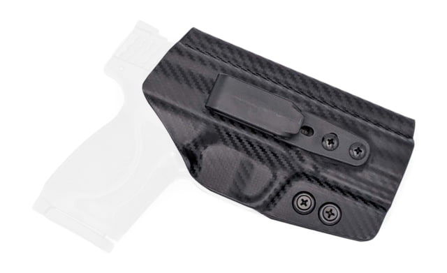 Rounded Tuckable IWB KYDEX Holster Smith & Wesson M&P 4.25in Ambidextrous Carbon Fiber - Rounded