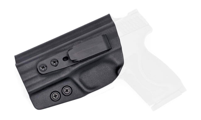 Rounded Tuckable IWB KYDEX Holster Smith & Wesson M&P 4.25in Left Hand Black - Rounded