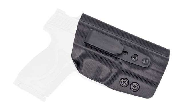 Rounded Tuckable IWB KYDEX Holster Smith & Wesson M&P 4.25in Right Hand Carbon Fiber - Rounded