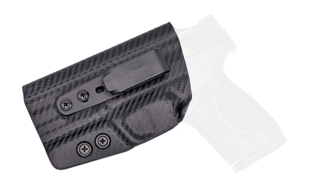 Rounded Tuckable IWB KYDEX Holster Smith & Wesson M&P 9/40 M2.0 3.6in Compact/Sub-Compact Left Hand Carbon Fiber - Rounded