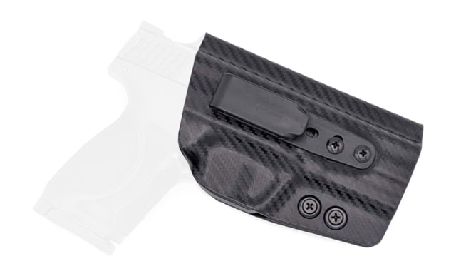 Rounded Tuckable IWB KYDEX Holster Smith & Wesson M&P 9/40 M2.0 3.6in Compact/Sub-Compact Right Hand Carbon Fiber - Rounded