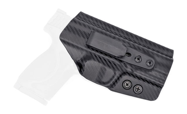 Rounded Tuckable IWB KYDEX Holster Smith & Wesson M&P M2.0 Ambidextrous Carbon Fiber - Rounded