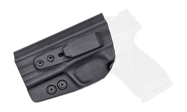 Rounded Tuckable IWB KYDEX Holster Smith & Wesson M&P M2.0 Left Hand Black - Rounded