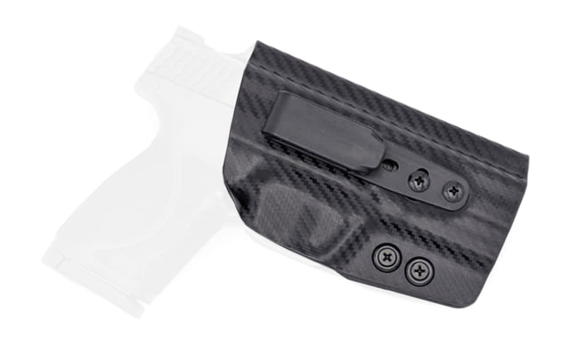 Rounded Tuckable IWB KYDEX Holster Smith & Wesson M&P M2.0 Right Hand Carbon Fiber - Rounded