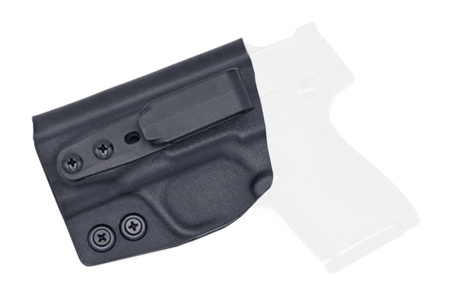 Rounded Tuckable IWB KYDEX Holster Smith & Wesson M&P SHIELD 9mm/40SW Left Hand Black - Rounded