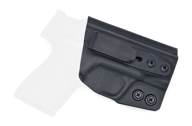 Rounded Tuckable IWB KYDEX Holster Smith & Wesson M&P SHIELD 9mm/40SW Right Hand Black - Rounded