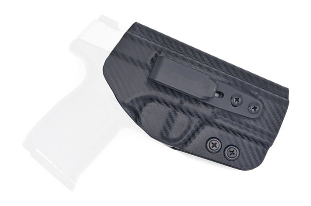 Rounded Tuckable IWB KYDEX Holster Smith & Wesson SD9VE/SD40VE Ambidextrous Carbon Fiber Black CEB000205 - Rounded