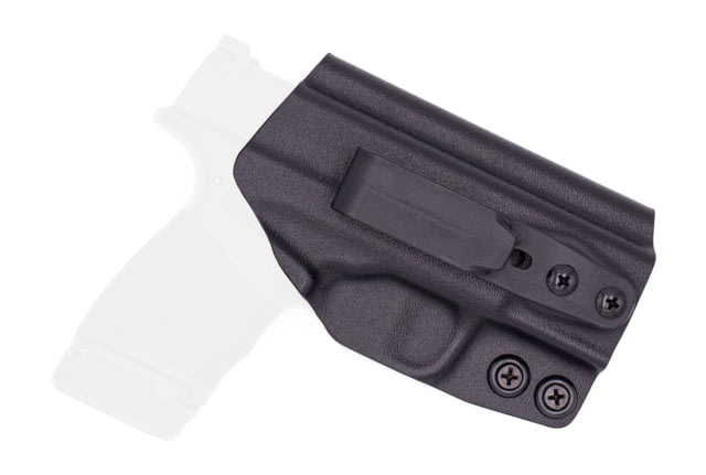 Rounded Tuckable IWB KYDEX Holster Springfield Hellcat Ambidextrous Black - Rounded