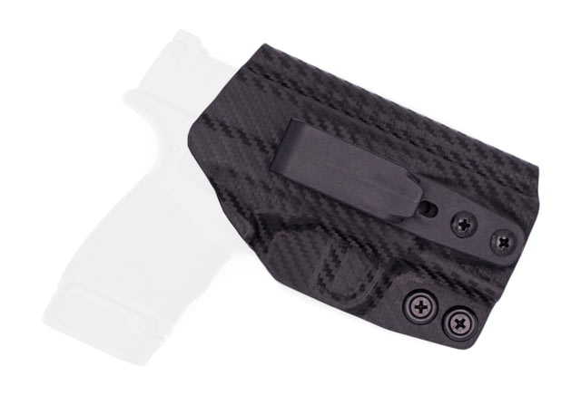 Rounded Tuckable IWB KYDEX Holster Springfield Hellcat Ambidextrous Carbon Fiber - Rounded