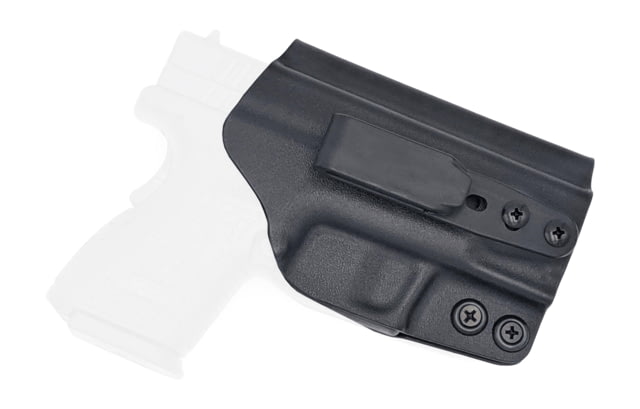 Rounded Tuckable IWB KYDEX Holster Springfield XD 4in Full Size Service Model Gen1 Ambidextrous Black - Rounded
