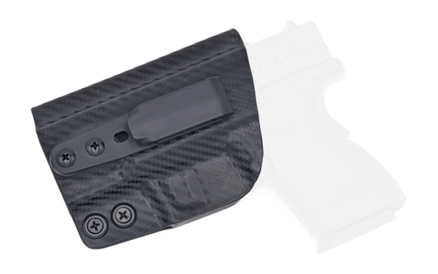 Rounded Tuckable IWB KYDEX Holster Springfield XD 3in Sub-Compact Left Hand Carbon Fiber - Rounded