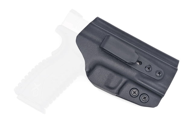 Rounded Tuckable IWB KYDEX Holster Springfield XD-M 3.8in 9MM Ambidextrous Black CEB000234 - Rounded