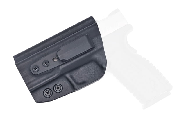 Rounded Tuckable IWB KYDEX Holster Springfield XD-M 3.8in 9MM Left Hand Black CEB000242 - Rounded