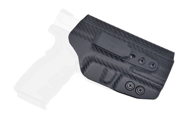 Rounded Tuckable IWB KYDEX Holster Springfield XD MOD.2 3.3in 45 ACP Sub-Compact Ambidextrous Carbon Fiber Black CEB000341 - Rounded