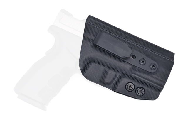 Rounded Tuckable IWB KYDEX Holster Springfield XD MOD.2 3.3in 45 ACP Sub-Compact Right Hand Carbon Fiber Black CEB000343 - Rounded