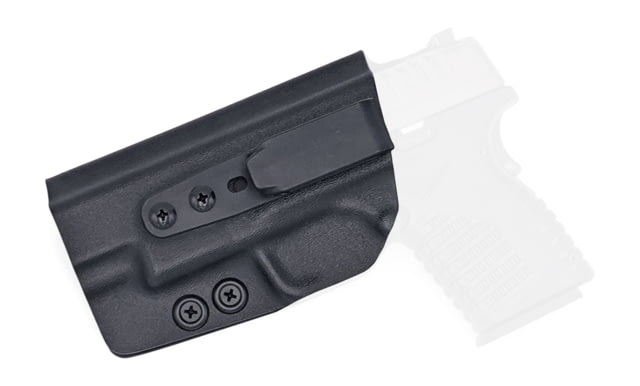 Rounded Tuckable IWB KYDEX Holster Springfield XD-S 4.0in Left Hand Black - Rounded