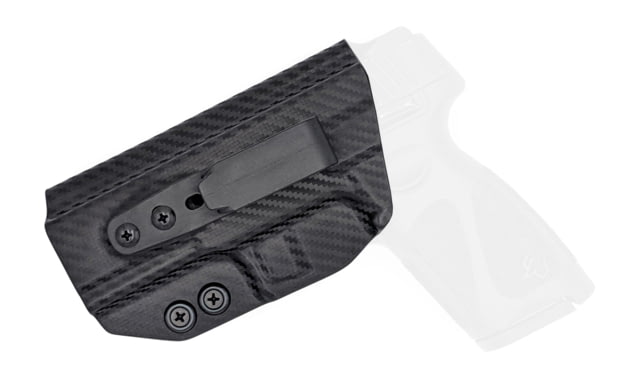 Rounded Tuckable IWB KYDEX Holster Taurus G3 Left Hand Carbon Fiber - Rounded