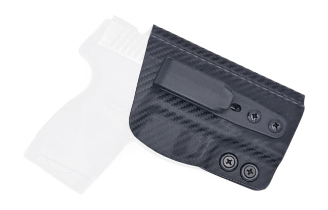 Rounded Tuckable IWB KYDEX Holster Taurus PT111/PT140 Millennium G2/G2C Right Hand Carbon Fiber - Rounded