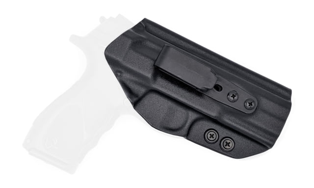Rounded Tuckable IWB KYDEX Holster Taurus TH9/TH40 Full Size Ambidextrous Black CEB000446 - Rounded