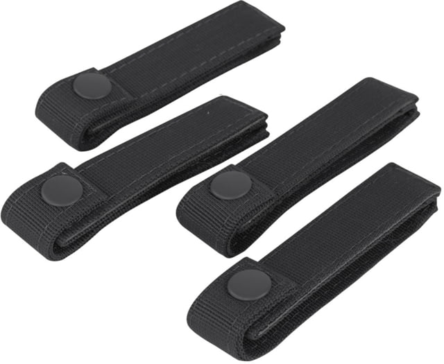 Condor Outdoor 4in Mod Straps 4 Pcs / Pack Black