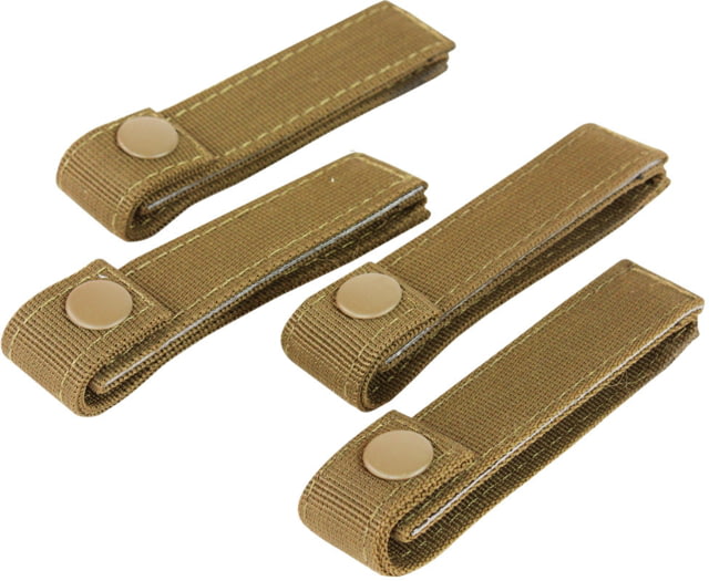 Condor Outdoor 4in Mod Straps 4 Pcs / Pack Coyote Brown