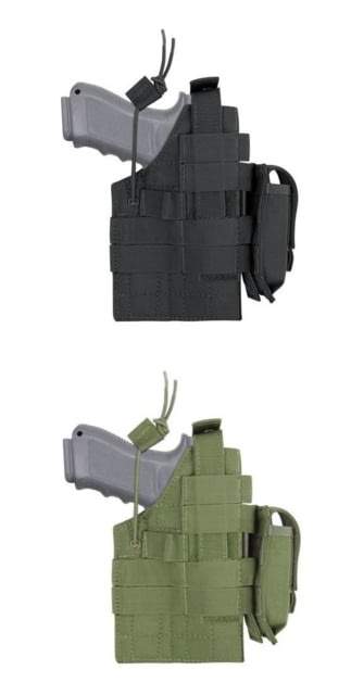 Condor Outdoor AmbidextroUSA Holster w/ Two Removable MOLLE Straps, Black, H-GLOCK-002 by USA Condor Outdoor Appendix Holsters