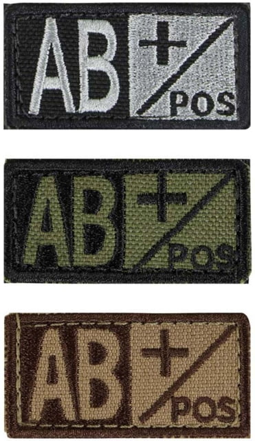 Condor Outdoor Blood Type Patch 6 Pcs/Pack ABpos Foliage/Black 7 - Condor Outdoor