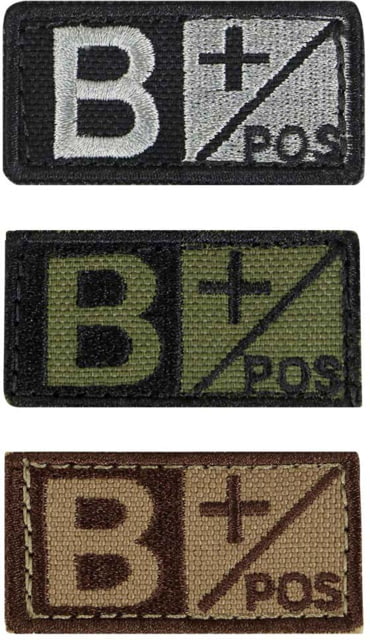 Condor Outdoor Blood Type Patch 6 Pcs/Pack Bpos Foliage/Black 7 - Condor Outdoor